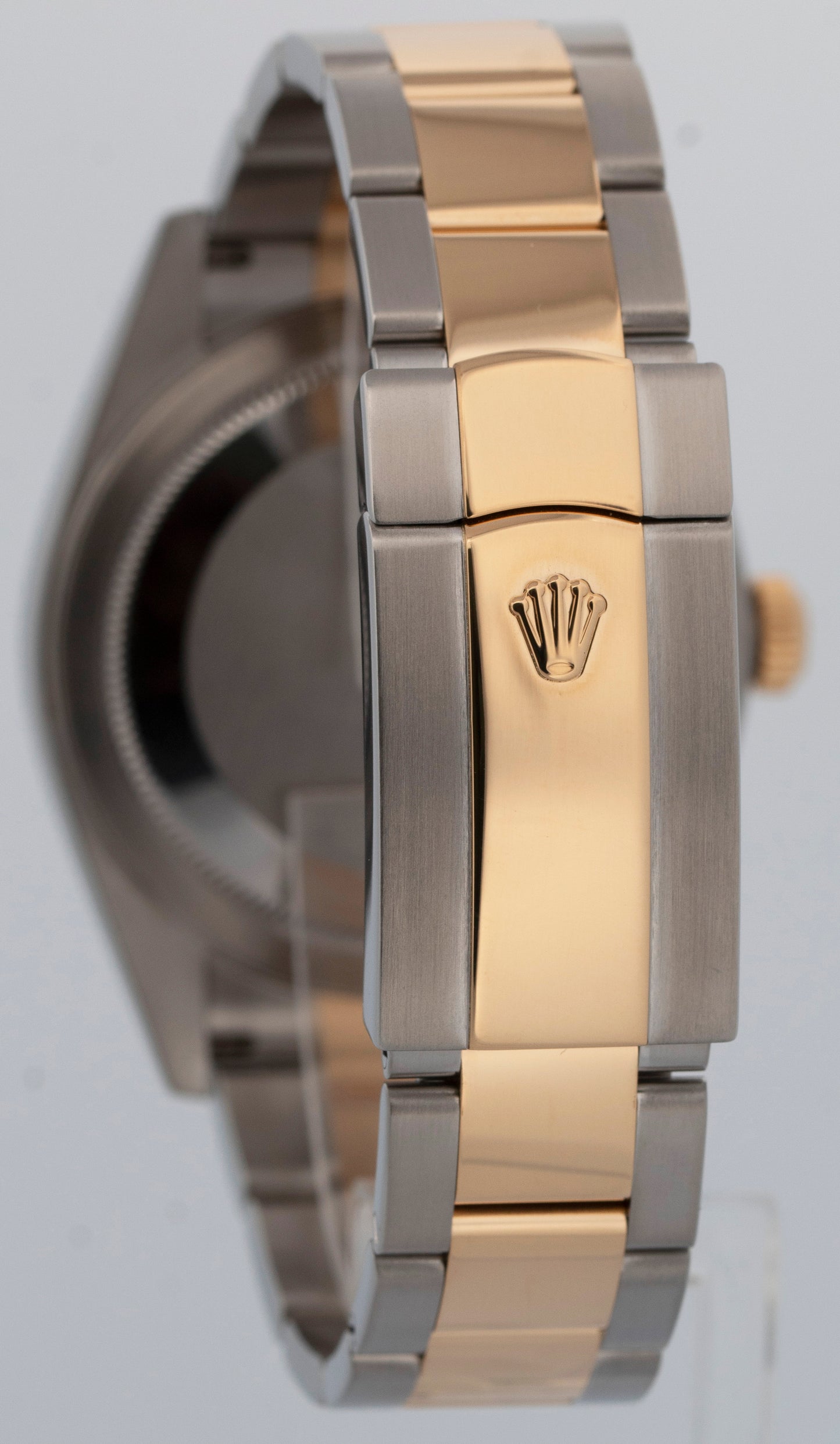 PAPERS Rolex Sky-Dweller Two-Tone 18K Yellow Gold Black 42mm 326933 Watch BOX