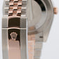 PAPERS Rolex DateJust 41mm WIMBLEDON 18K Rose Steel JUBILEE Smooth 126301 BOX