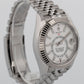 2021 PAPERS Rolex Sky-Dweller WHITE Stainless Steel 42mm 326934 Watch BOX