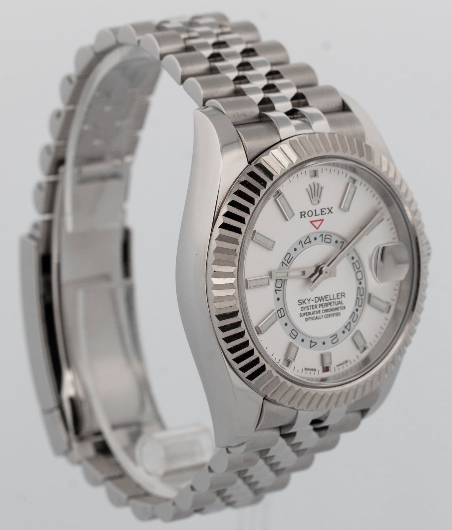 2021 PAPERS Rolex Sky-Dweller WHITE Stainless Steel 42mm 326934 Watch BOX