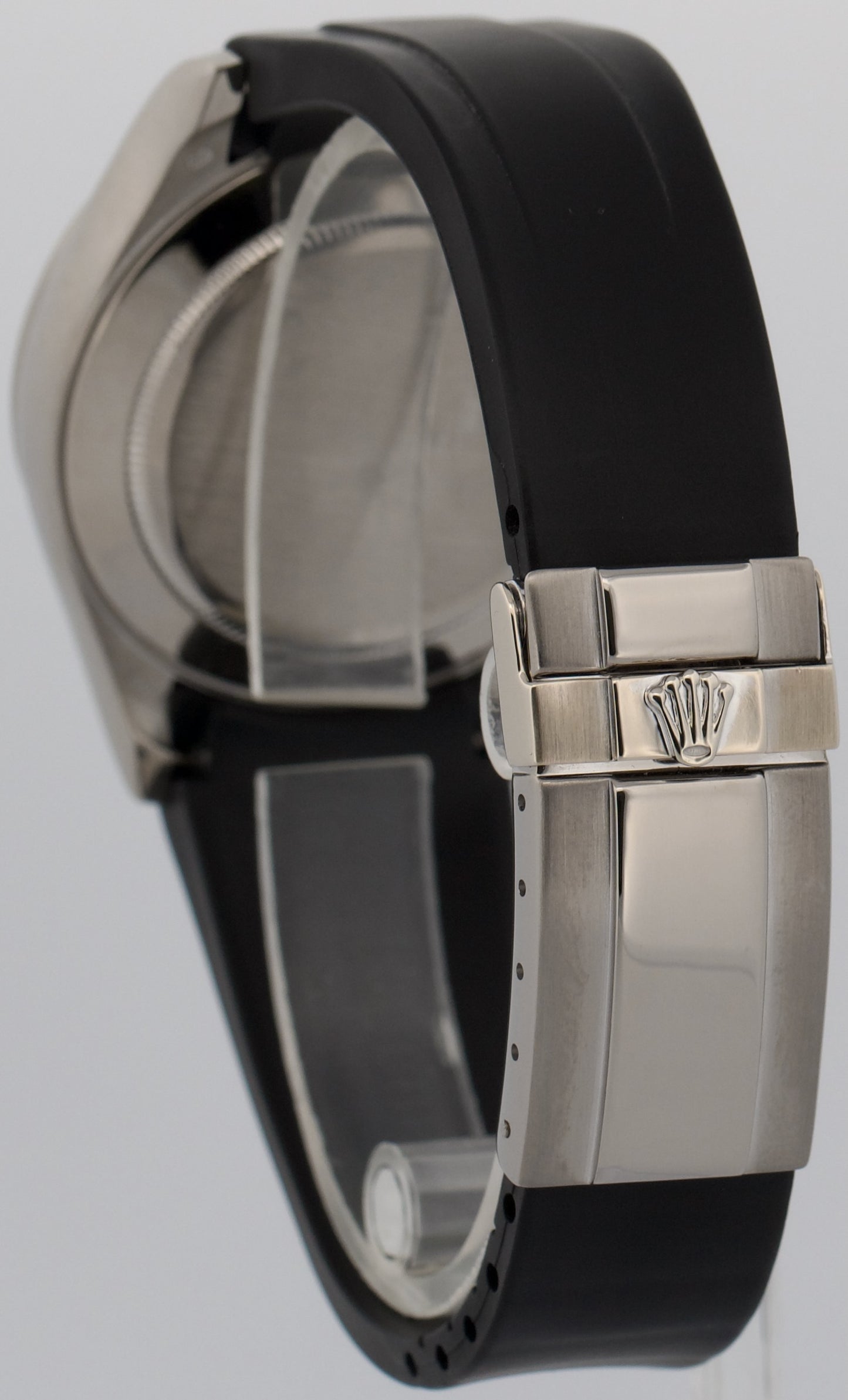 Rolex Daytona Cosmograph BLACK DIAMOND 18K White Gold RUBBER 40mm Watch 116519