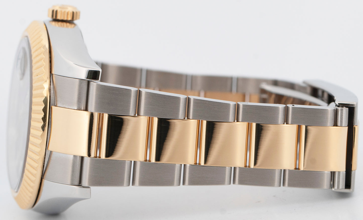 PAPERS Rolex Sky-Dweller Two-Tone 18K Yellow Gold Black 42mm 326933 Watch BOX