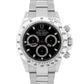 UNPOLISHED PAPERS Rolex Daytona Cosmograph Steel Black 40mm Watch 116520 BOX