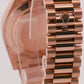 Rolex Day-Date President 40mm OLIVE GREEN ROMAN 18K Rose Gold Fluted 228235