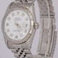 Rolex DateJust WHITE DIAMOND 36mm Stainless Steel JUBILEE 18K White Gold 16234