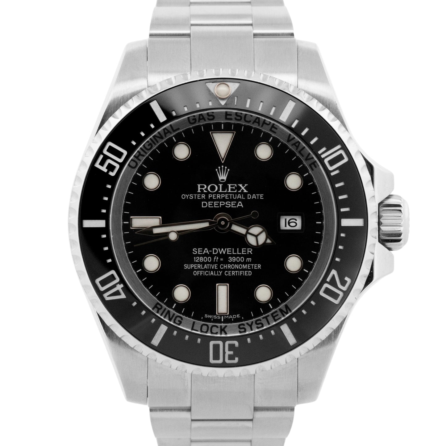 PAPERS Rolex Sea-Dweller Deepsea 116660 BLACK 44mm Ceramic Steel Dive Watch BOX