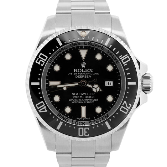 PAPERS Rolex Sea-Dweller Deepsea 116660 BLACK 44mm Ceramic Steel Dive Watch BOX