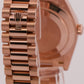 Rolex Day-Date President 40mm OLIVE GREEN ROMAN 18K Rose Gold Fluted 228235