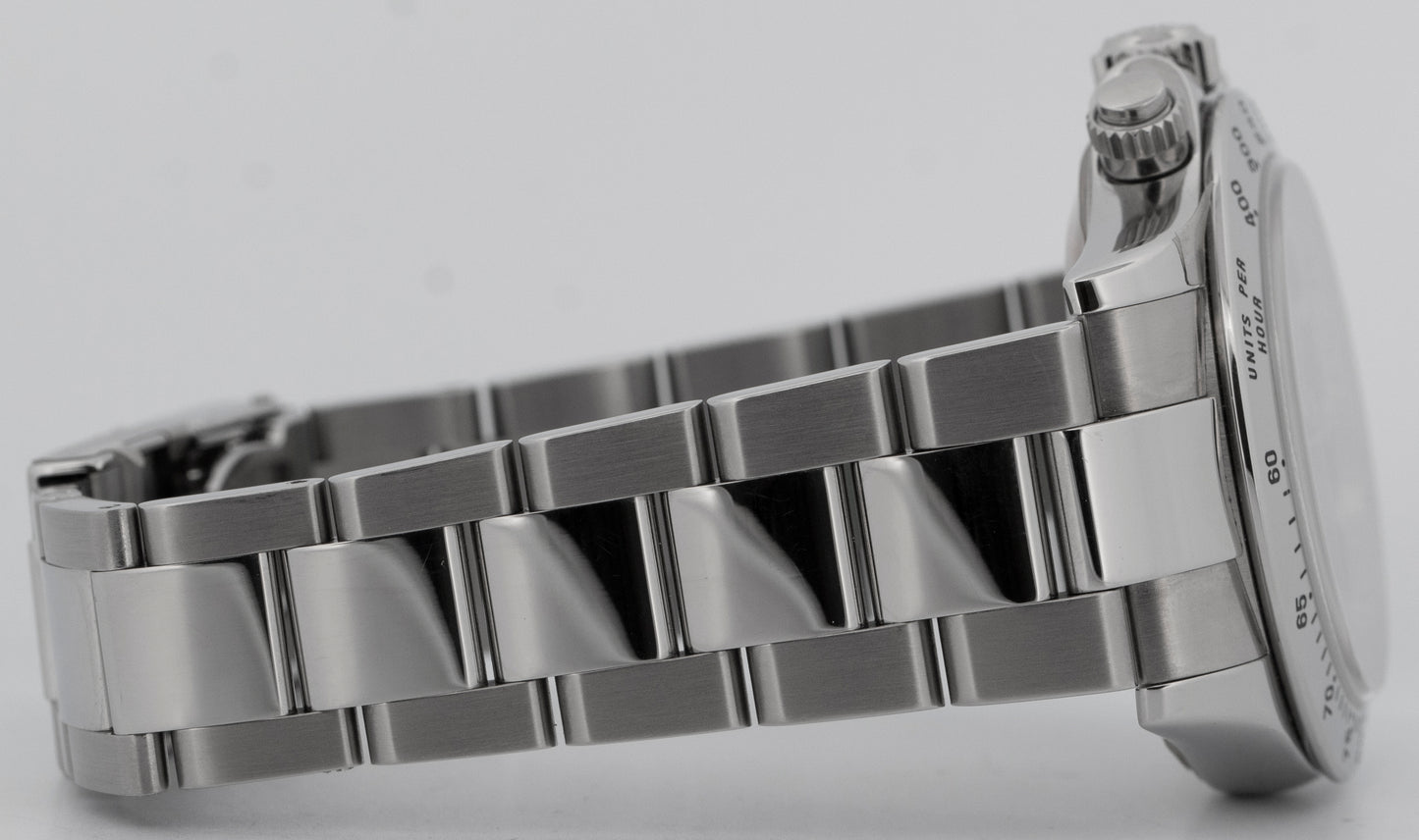 UNPOLISHED PAPERS Rolex Daytona Cosmograph Steel Black 40mm Watch 116520 BOX