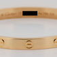 2024 Cartier Love Bracelet Size 17 18K Yellow Gold Box Papers