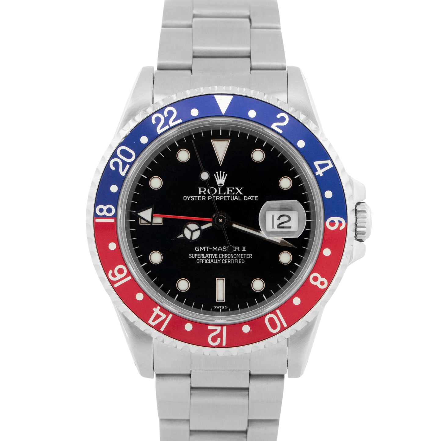 Rolex GMT-Master II PEPSI Swiss Only Stainless Steel 40mm 16710 Watch