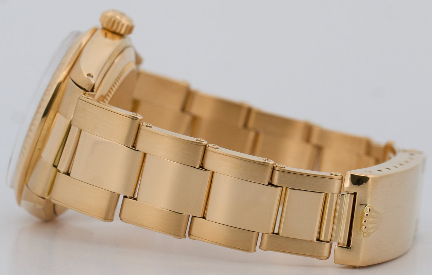 VINTAGE 1974 Ladies Rolex DateJust BLACK 26mm 18K Yellow Gold Oyster 6927 Watch