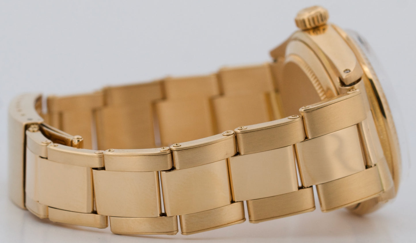 VINTAGE 1974 Ladies Rolex DateJust BLACK 26mm 18K Yellow Gold Oyster 6927 Watch