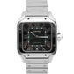 Cartier Santos de Cartier Large 4072 / WSSA0062 Green Steel 39.8mm Box Papers
