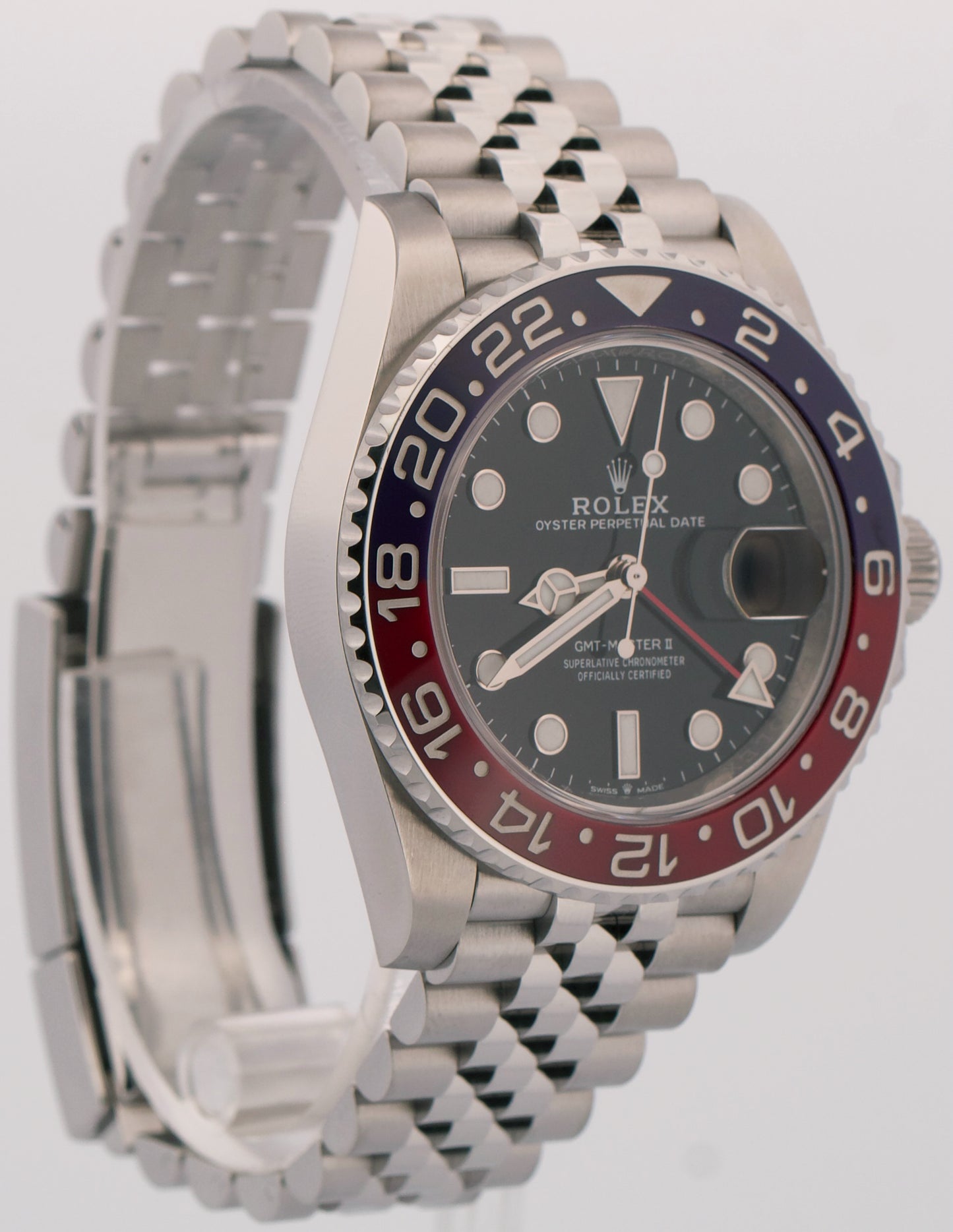 2024 PAPERS Rolex GMT-Master II Blue Red PEPSI JUBILEE Blue 40mm 126710 BLRO BOX