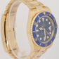 MINT PAPERS Rolex Submariner Date 40mm Ceramic Yellow Gold Blue 116618 LB BOX