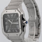 Cartier Santos de Cartier Large 4072 / WSSA0062 Green Steel 39.8mm Box Papers
