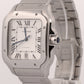 Cartier Santos White Roman Stainless Steel WSSA0018 4072 39.8mm Box Papers