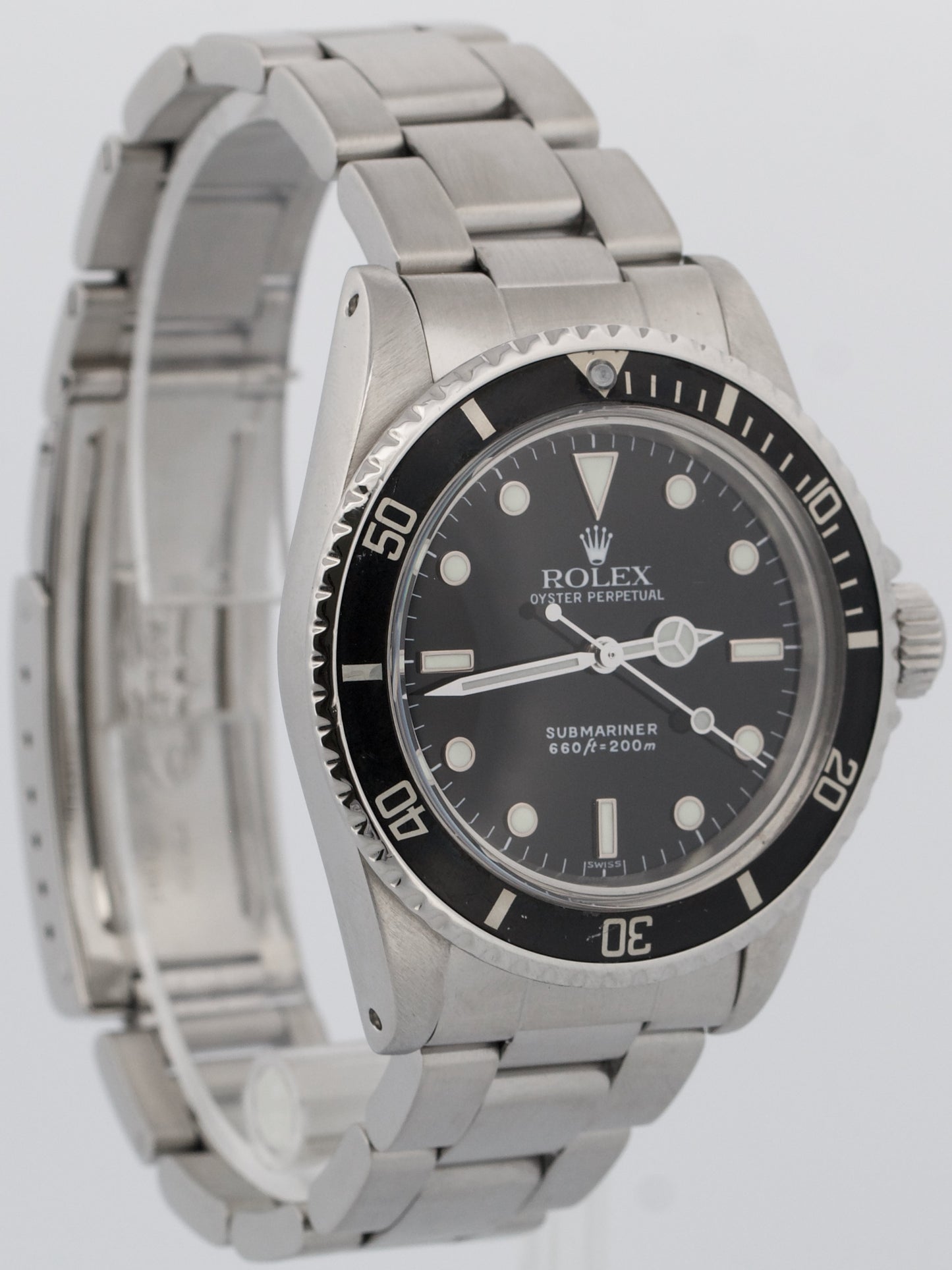 VINTAGE 1975 Rolex Submariner BLACK 40mm Stainless Steel Oyster Automatic 5513