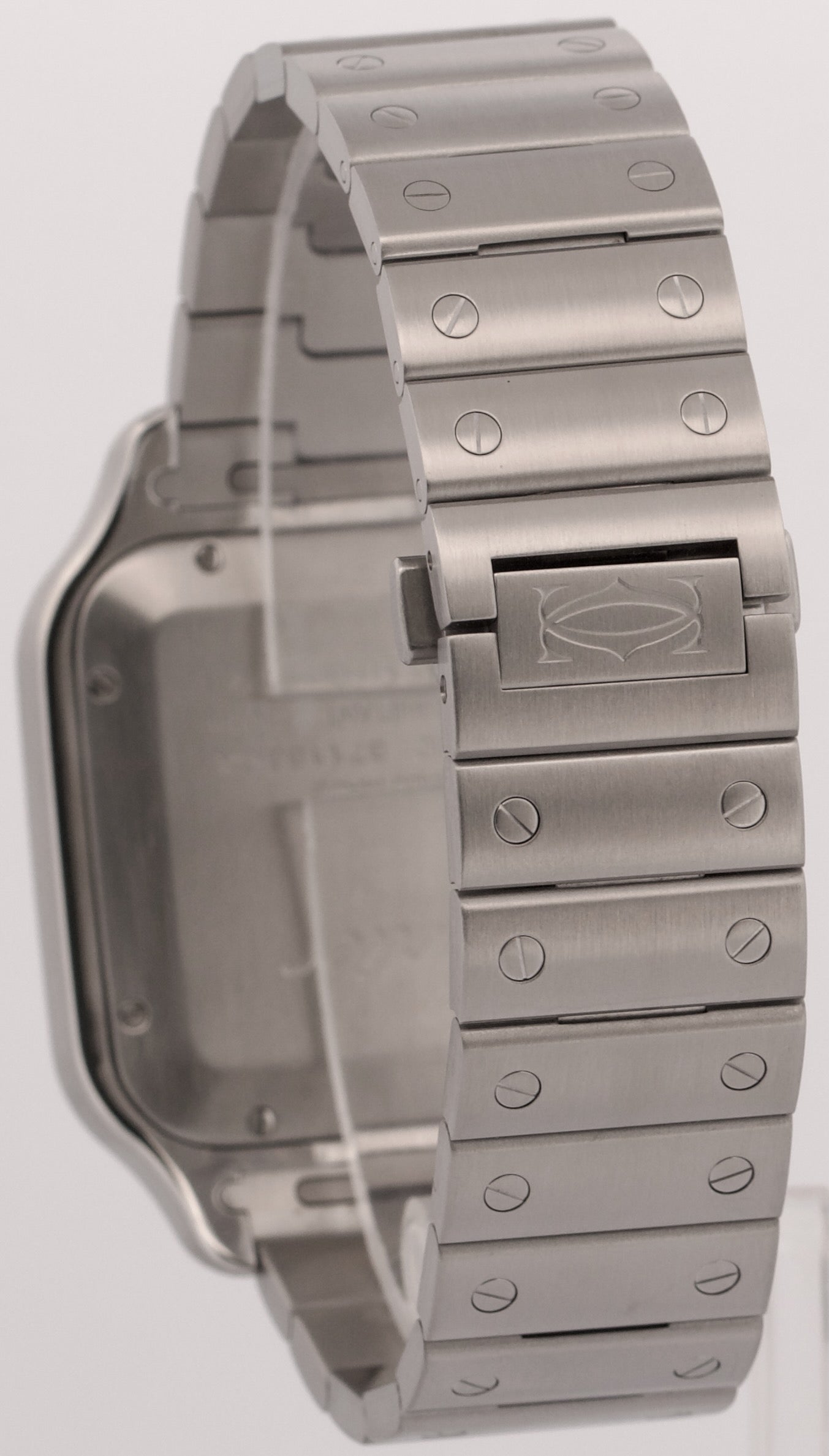 Cartier Santos White Roman Stainless Steel WSSA0018 4072 39.8mm Box Papers