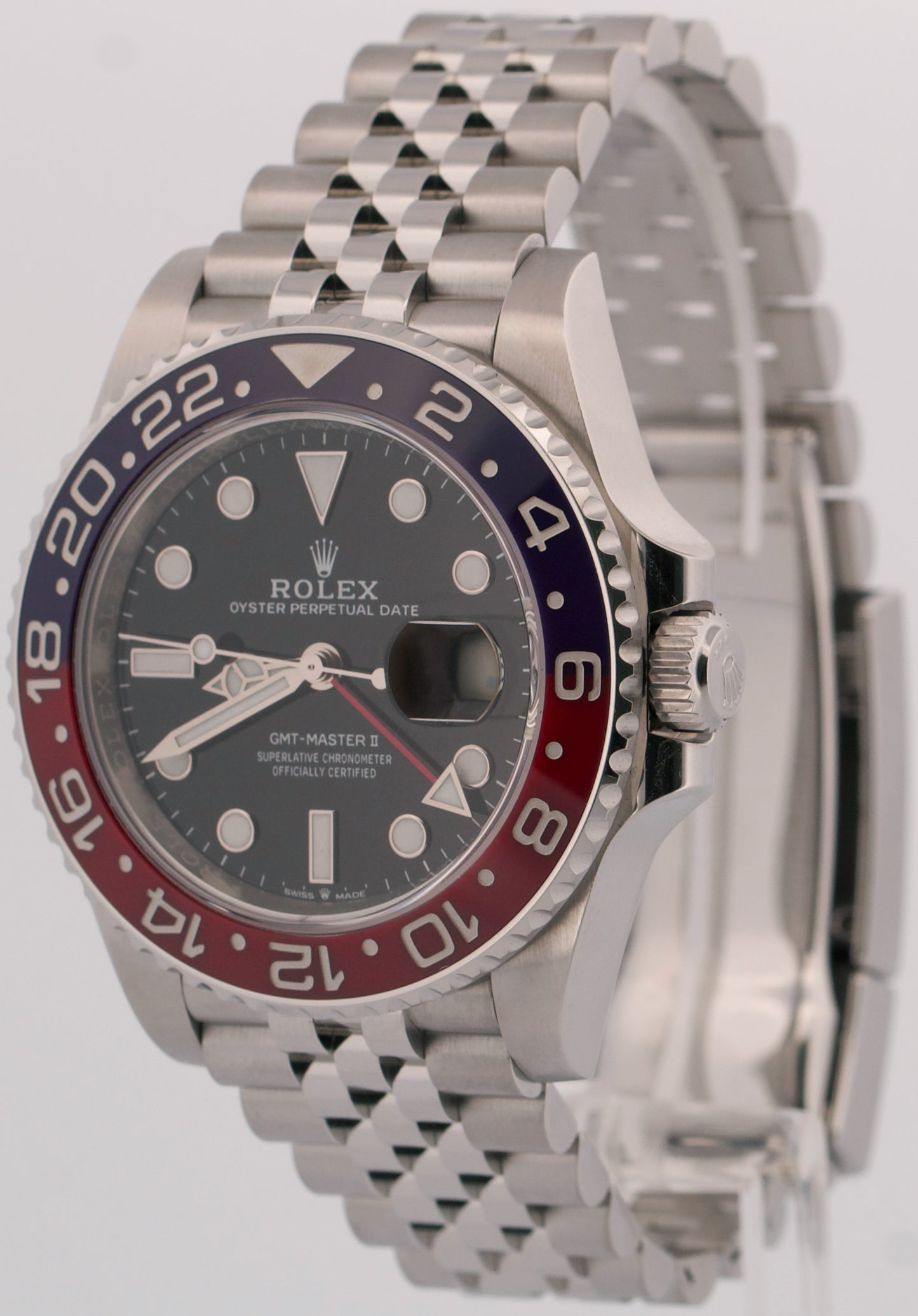 2024 PAPERS Rolex GMT-Master II Blue Red PEPSI JUBILEE Blue 40mm 126710 BLRO BOX