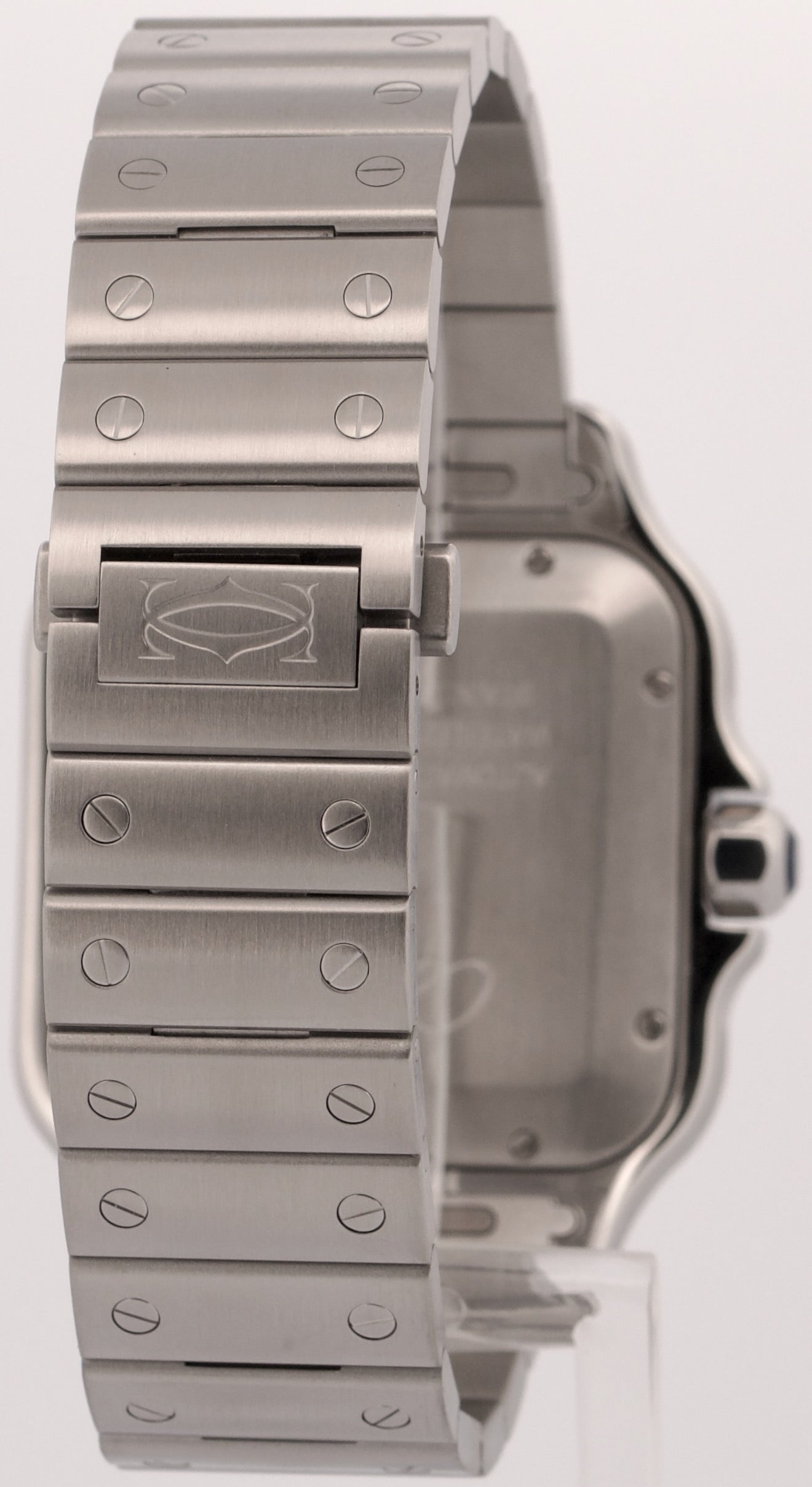 Cartier Santos White Roman Stainless Steel WSSA0018 4072 39.8mm Box Papers
