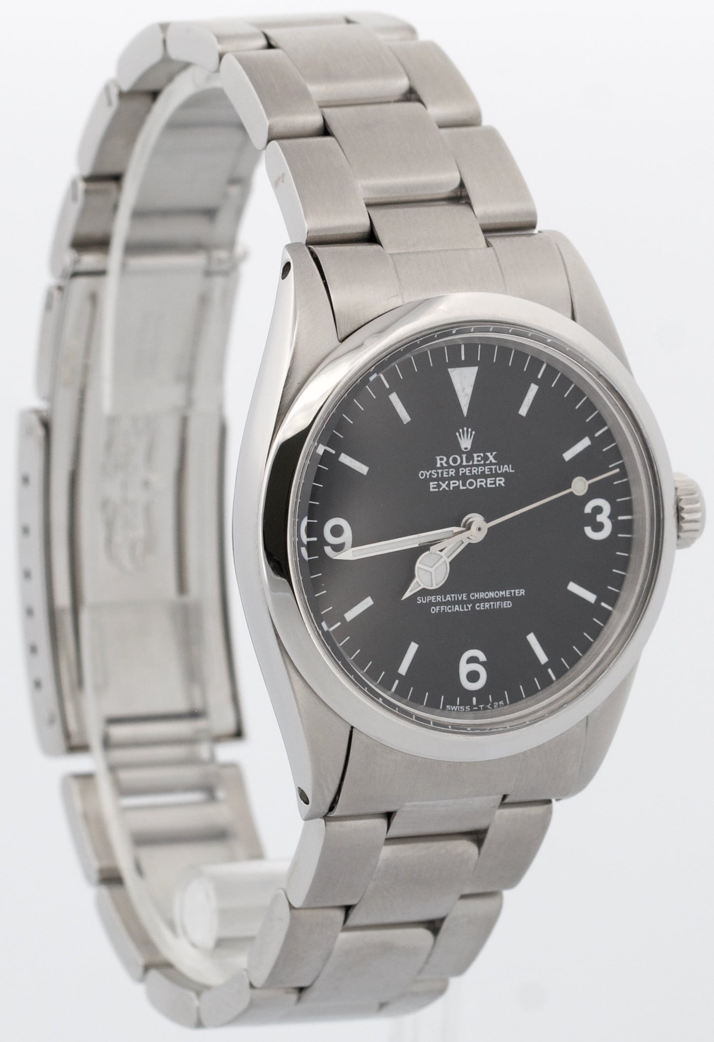 VINTAGE 1964 PAPERS Rolex Explorer BLACK Stainless Steel Oyster 36mm 1016 BOX