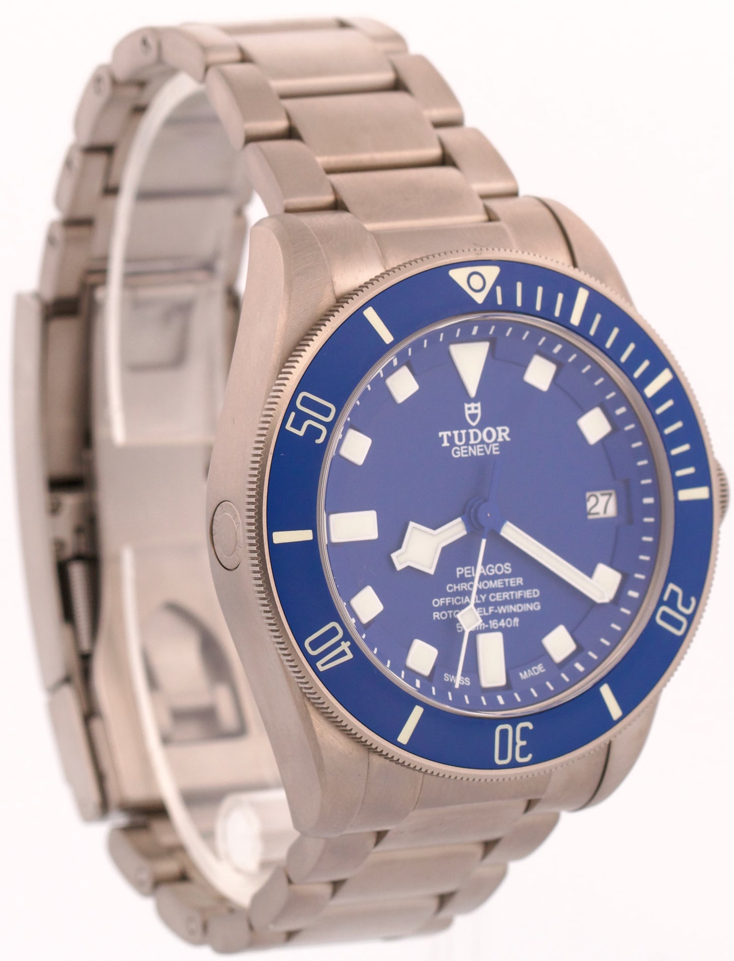 2022 PAPERS Tudor Pelagos BLUE Ceramic Matte TITANIUM 42mm 25600TB Watch BOX