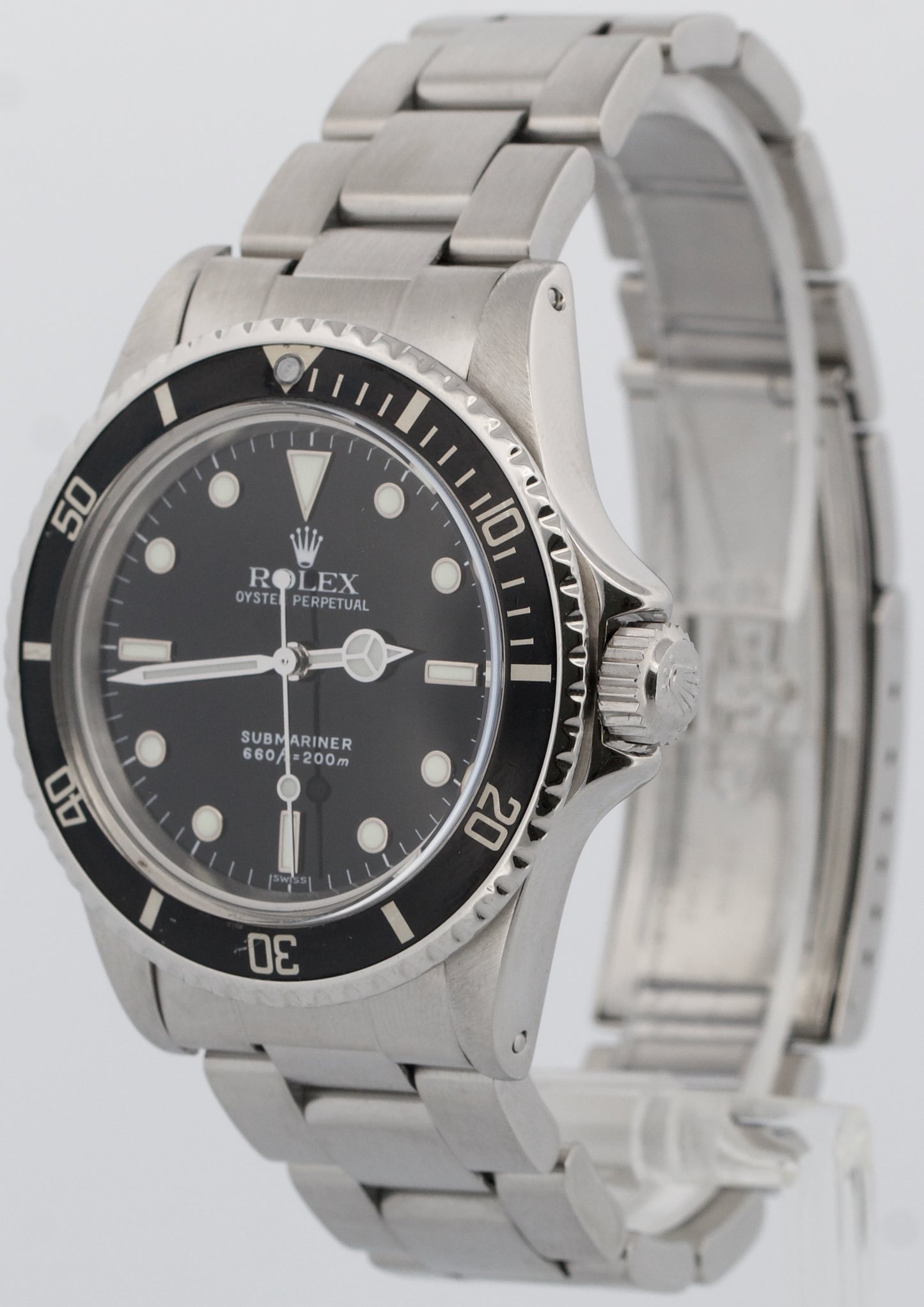 VINTAGE 1975 Rolex Submariner BLACK 40mm Stainless Steel Oyster Automatic 5513