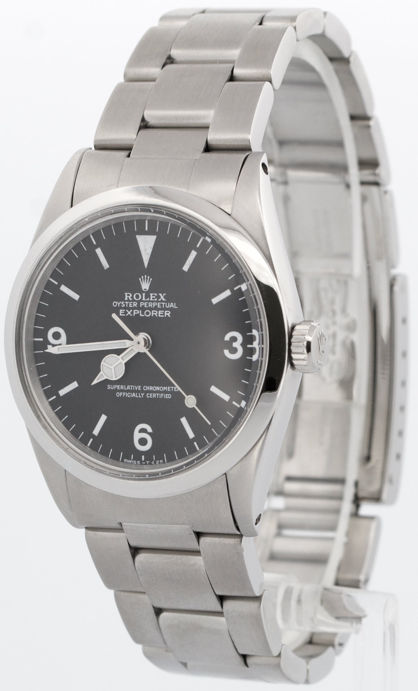 VINTAGE 1964 PAPERS Rolex Explorer BLACK Stainless Steel Oyster 36mm 1016 BOX