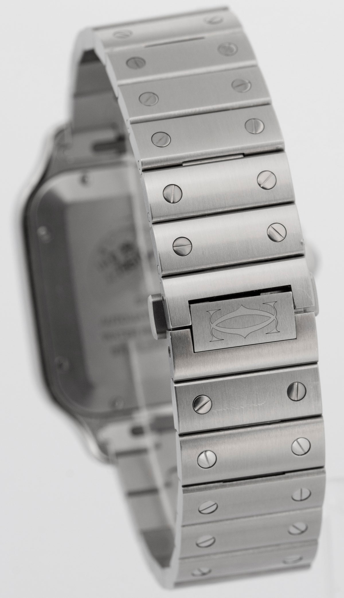 Cartier Santos de Cartier Large 4072 / WSSA0062 Green Steel 39.8mm Box Papers