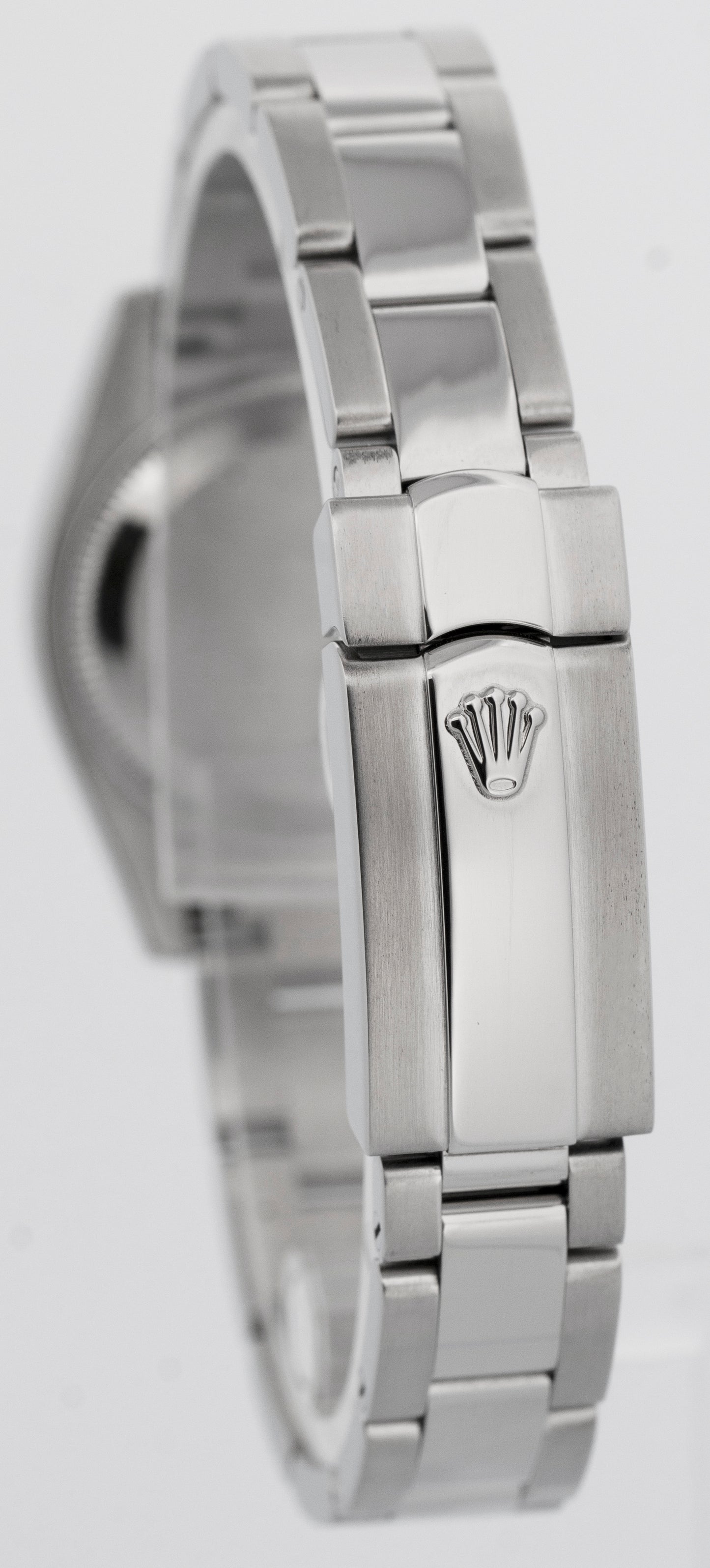 Ladies Rolex DateJust 26mm Black Stainless Steel Oyster Automatic Watch 179160