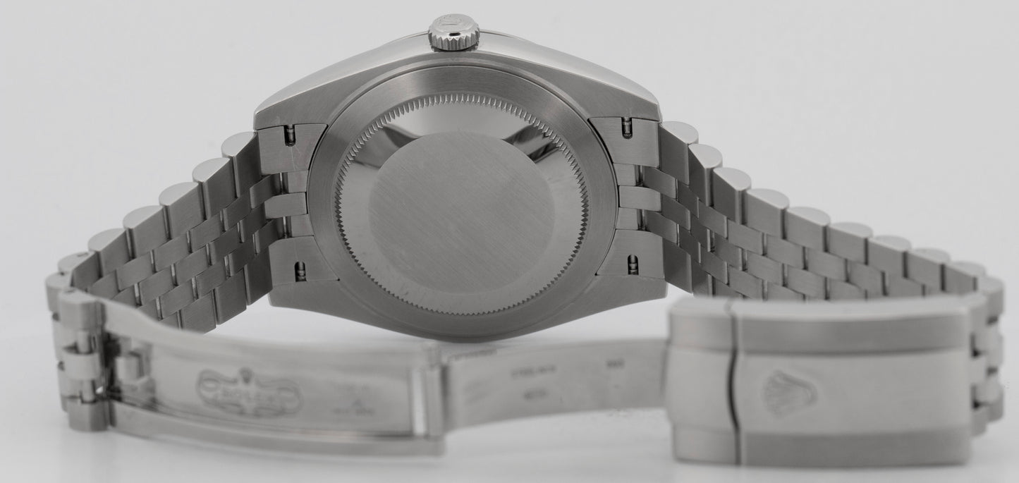 2025 PAPERS Rolex DateJust WIMBLEDON Rhodium Steel 41mm JUBILEE Watch 126300 BOX