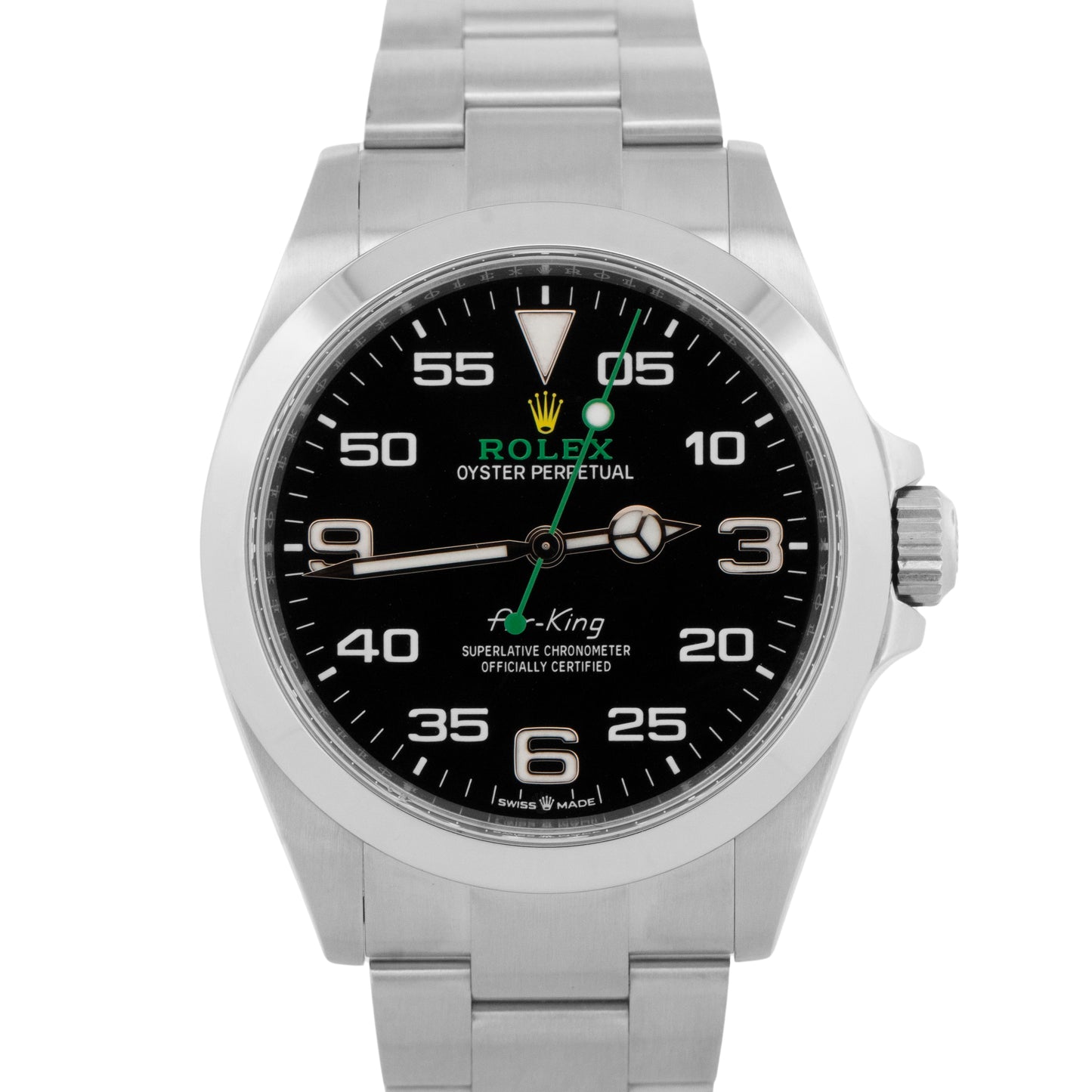 2024 PAPERS Rolex Air-King BLACK Stainless Steel 40mm 126900 Watch BOX