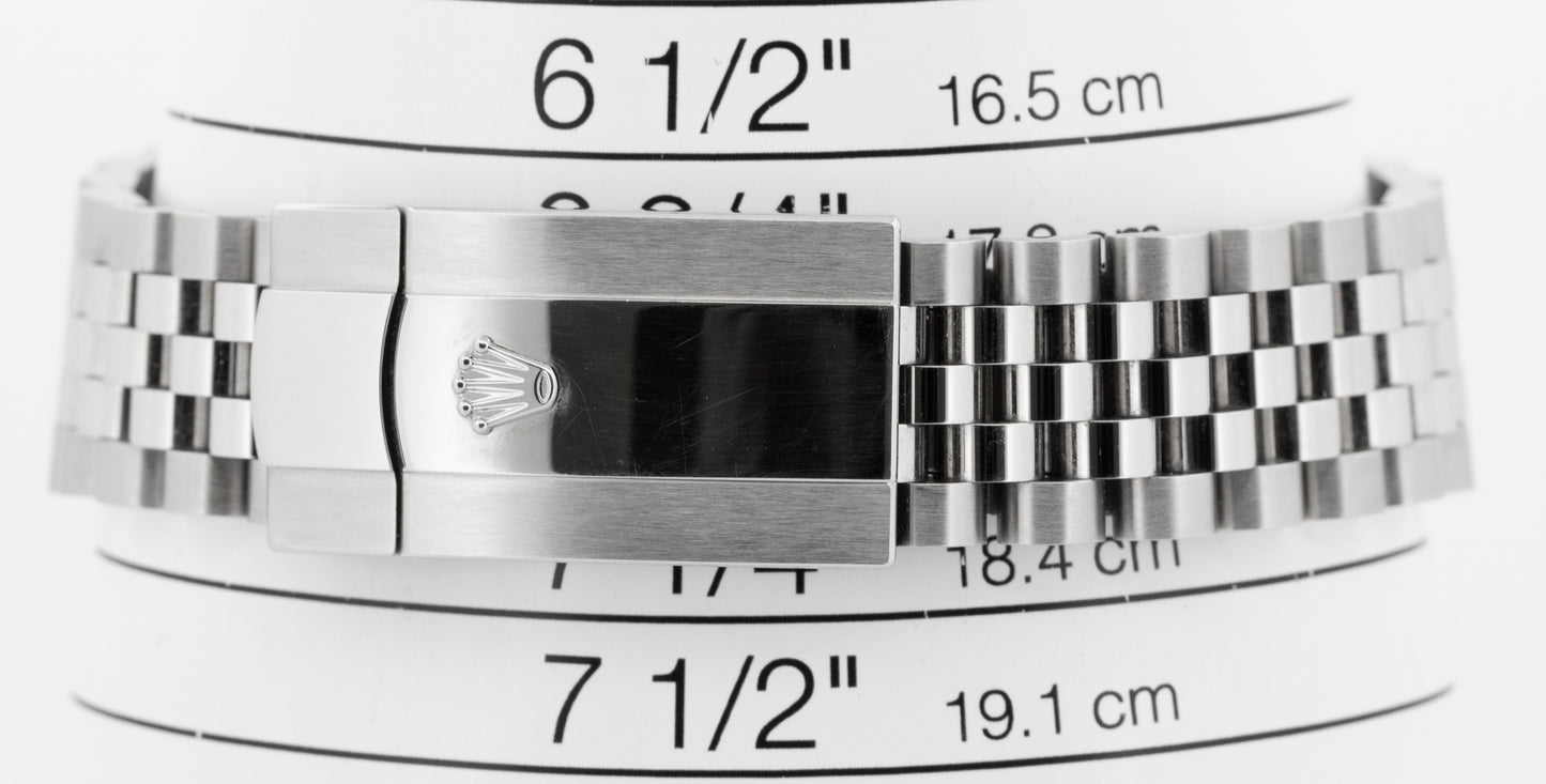 2025 PAPERS Rolex DateJust WIMBLEDON Rhodium Steel 41mm JUBILEE Watch 126300 BOX