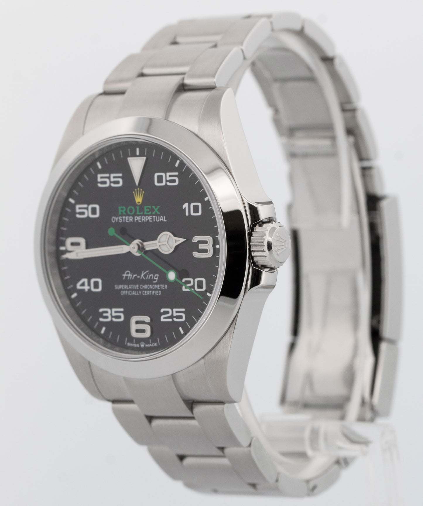 2024 PAPERS Rolex Air-King BLACK Stainless Steel 40mm 126900 Watch BOX
