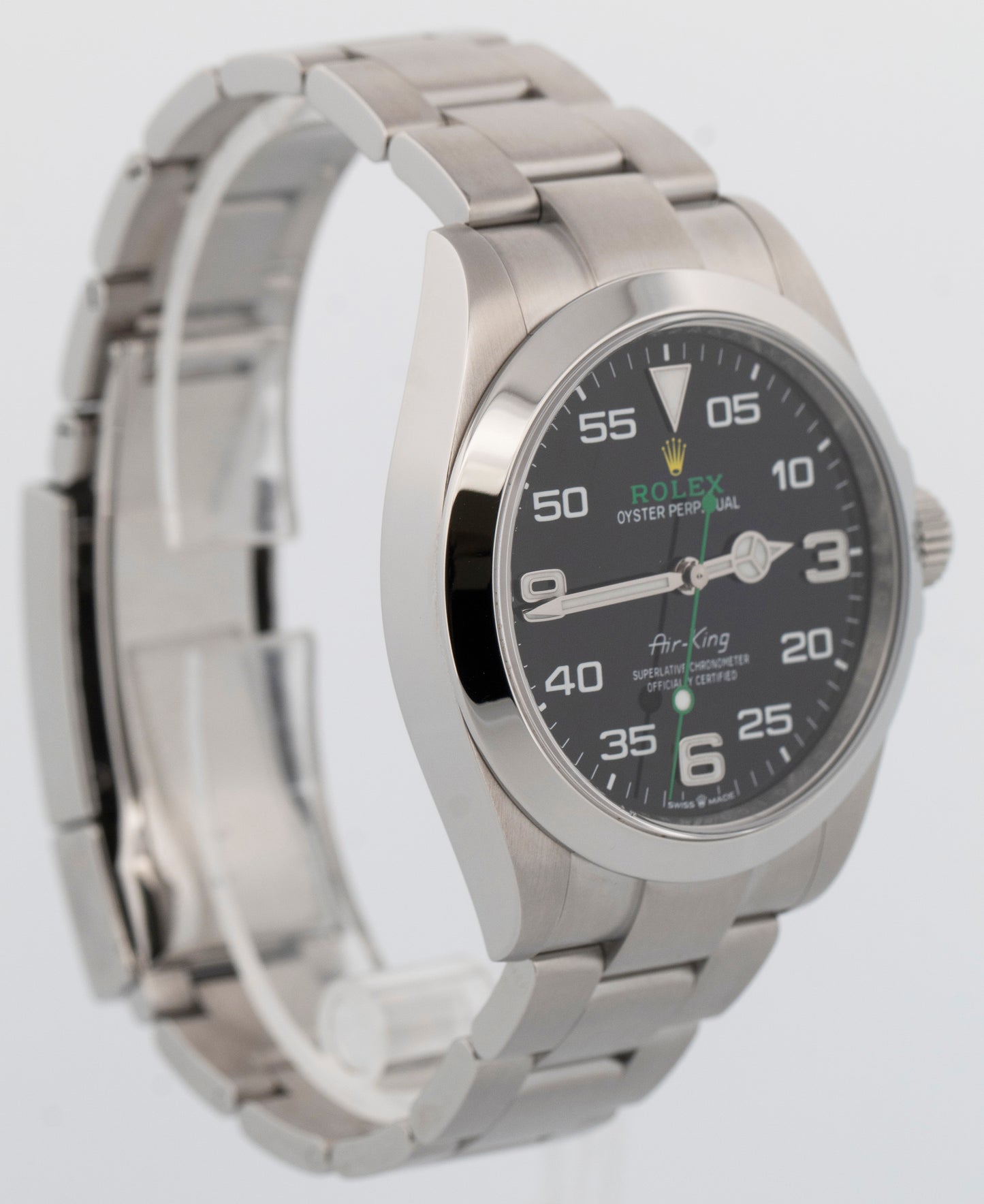 2024 PAPERS Rolex Air-King BLACK Stainless Steel 40mm 126900 Watch BOX