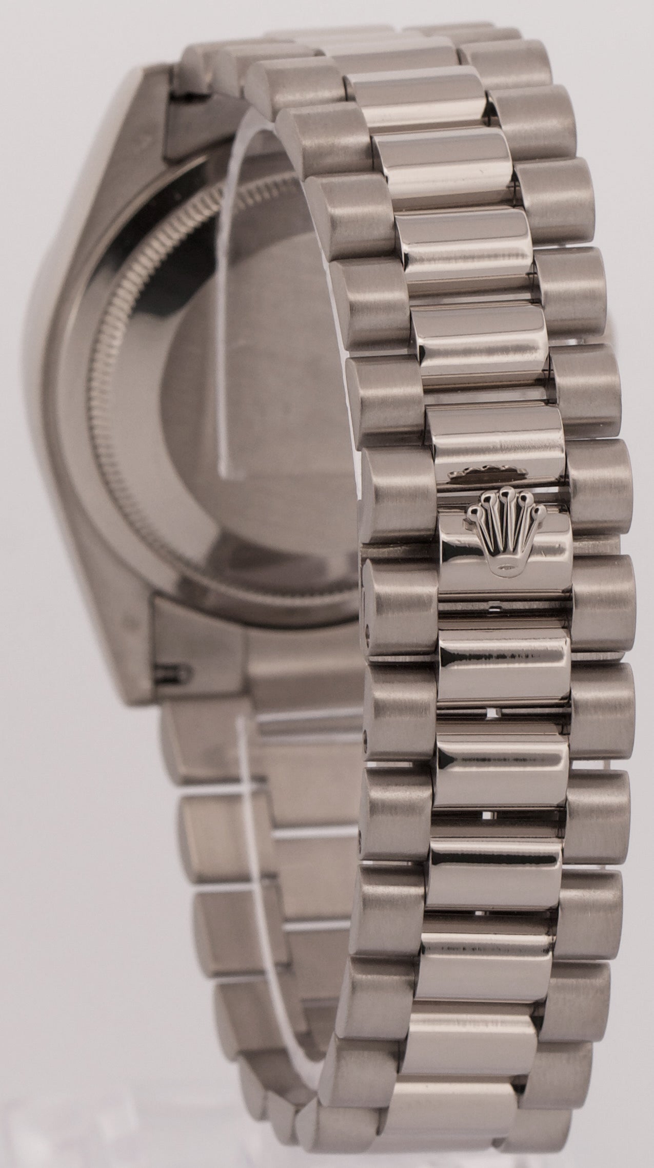 2000 Rolex Day-Date President 118239 Green Roman 18K White Gold 36mm Watch