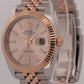 2023 PAPERS Rolex DateJust 41mm SUNDUST PINK 18K Gold Steel JUBILEE 126331 BOX