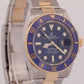 MINT 2023 PAPERS Rolex Submariner Date 41mm BLUE 18K Gold Steel 126613 LB BOX
