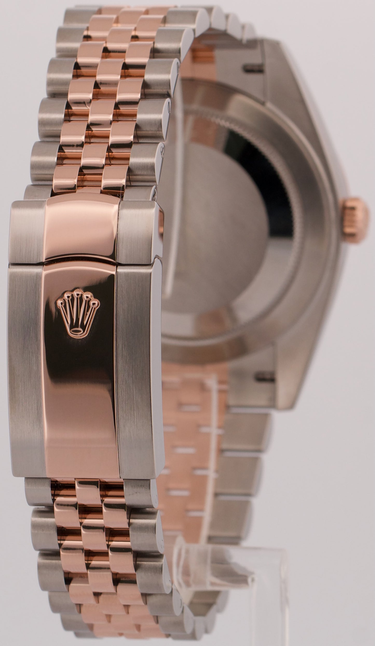 2023 PAPERS Rolex DateJust 41mm SUNDUST PINK 18K Gold Steel JUBILEE 126331 BOX