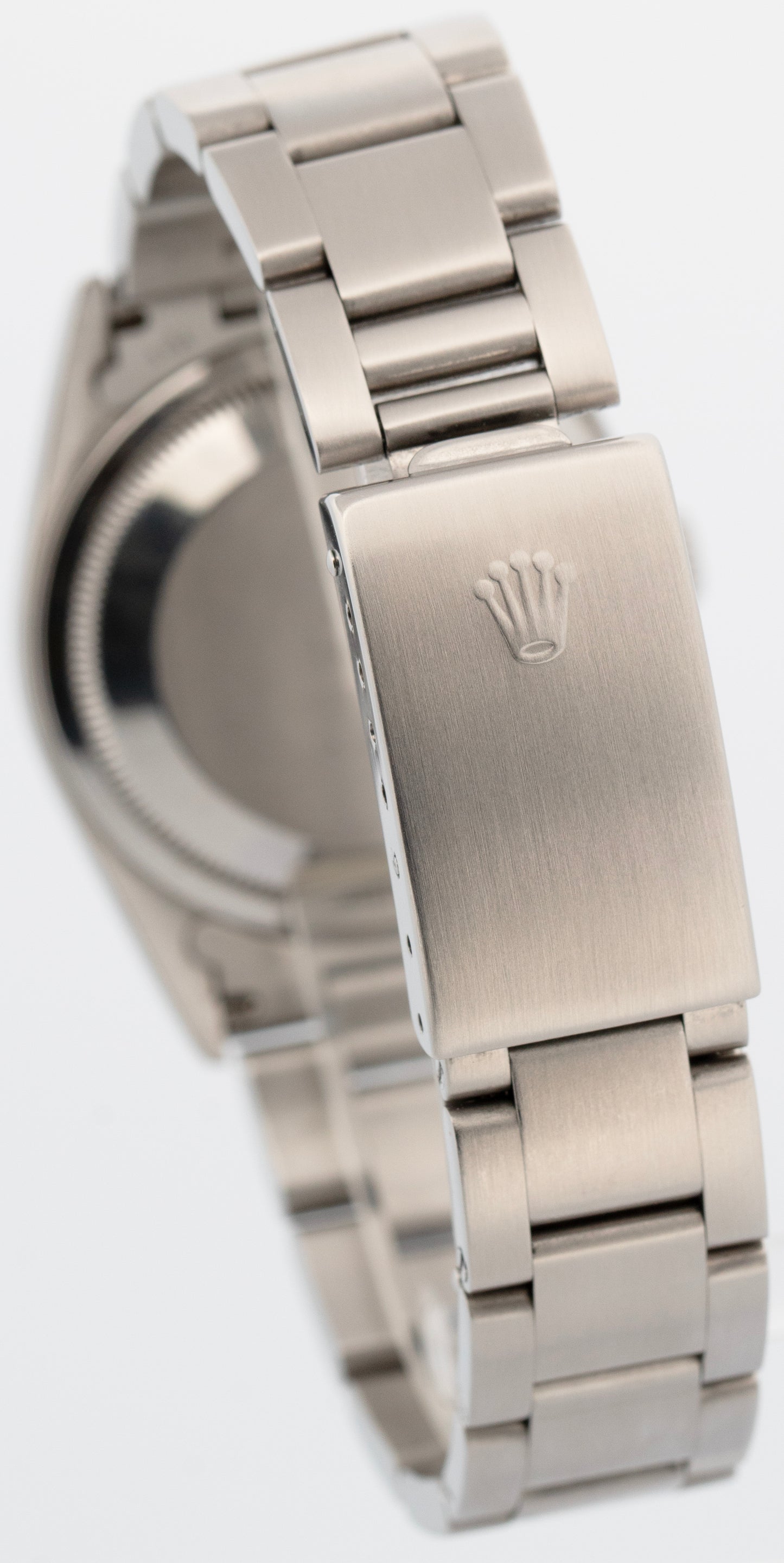 1999 Rolex DateJust 36mm 16200 Salmon Roman Smooth Oyster Stainless Steel Watch