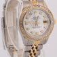 Ladies Rolex DateJust 26mm MOP DIAMOND Two-Tone 18K Gold Steel JUBILEE 69173