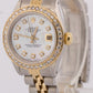 Ladies Rolex DateJust 26mm MOP DIAMOND Two-Tone 18K Gold Steel JUBILEE 69173