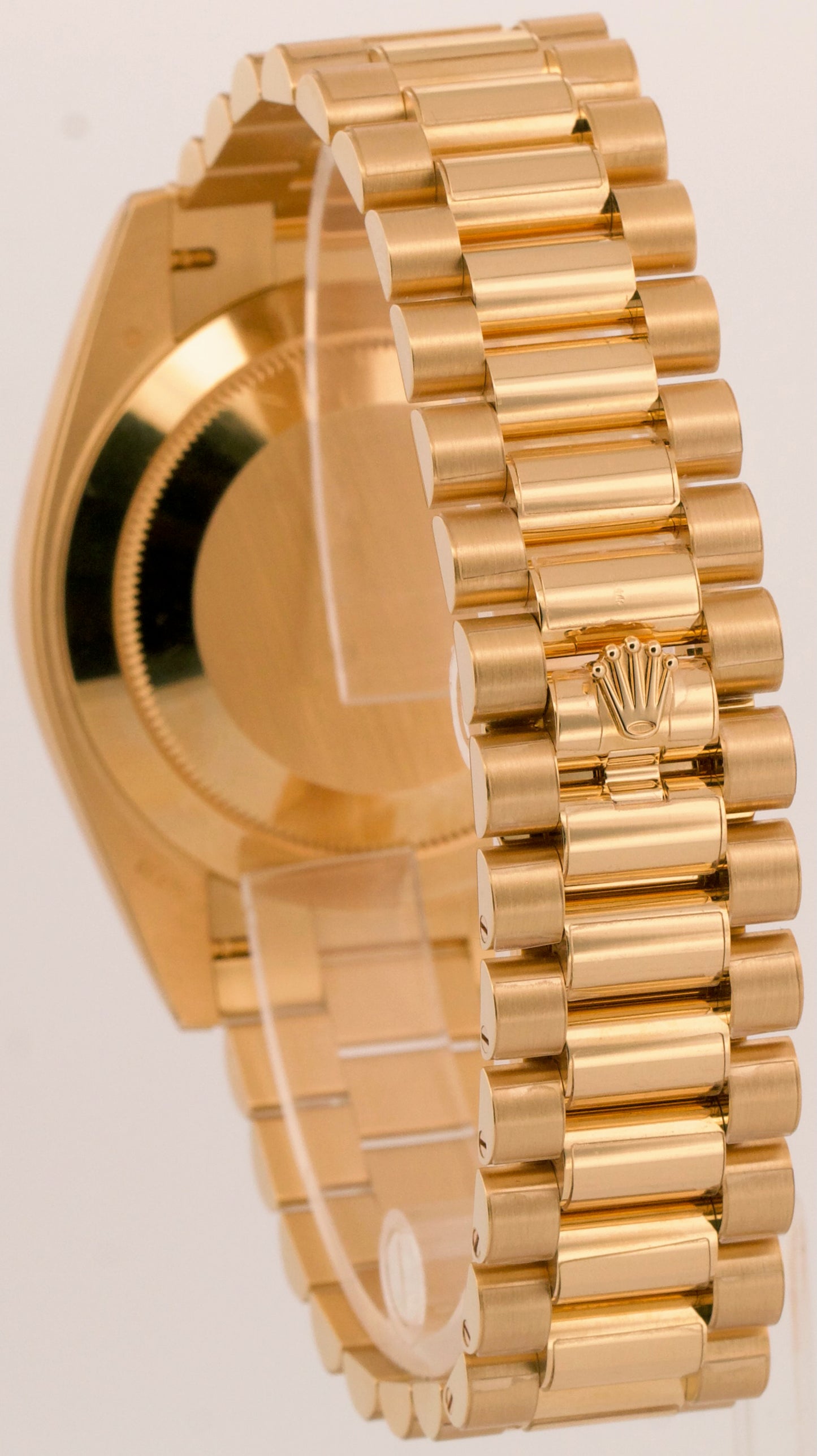 2025 PAPERS Rolex Day-Date President 40mm GREEN ROMAN 18K Yellow Gold 228238 BOX