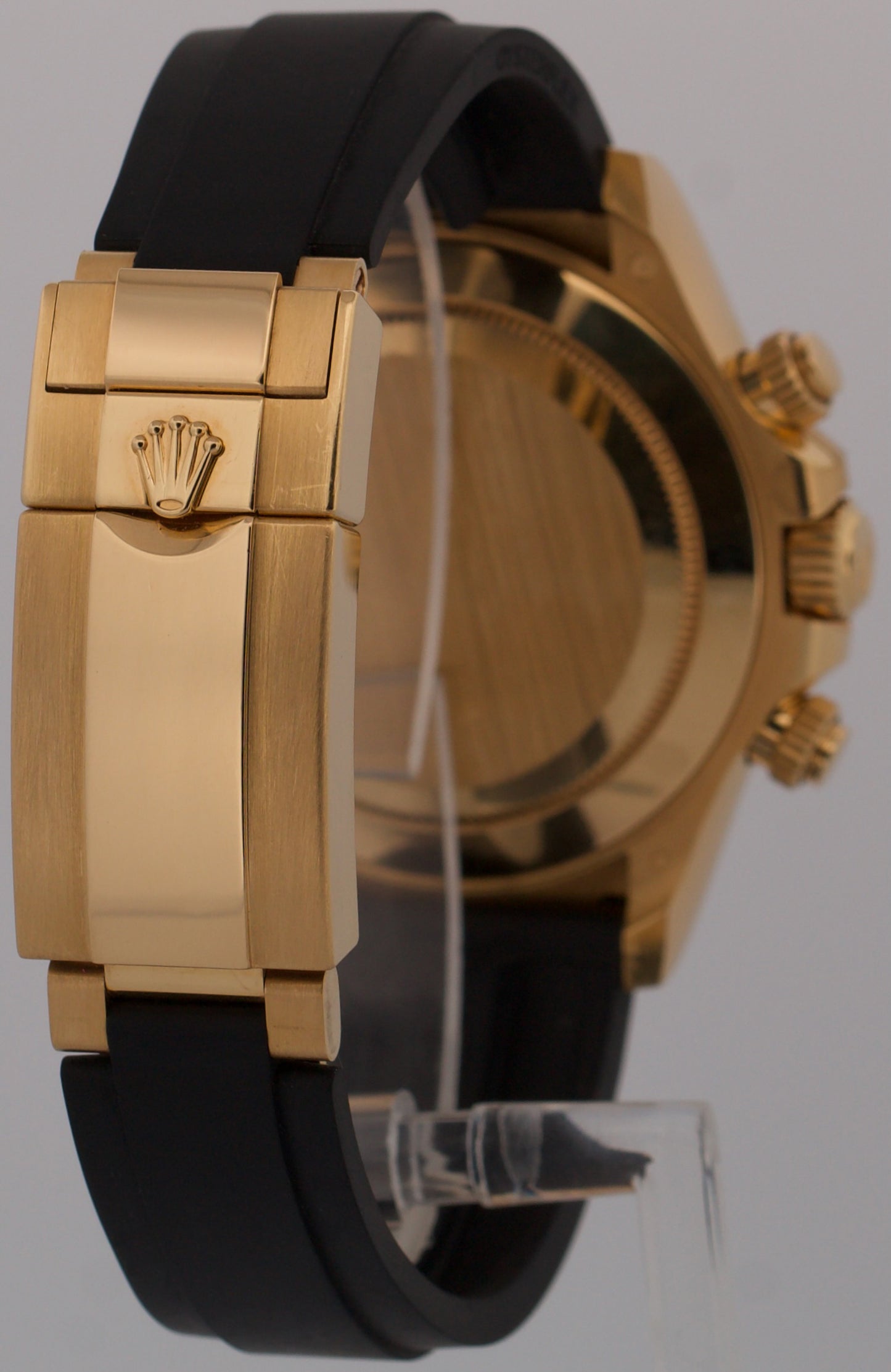 2022 PAPERS Rolex Daytona NEWMAN Black 18K Yellow Gold Oysterflex 116518 LN BOX