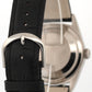 1999 Rolex Day-Date 36mm SILVER ROMAN 18K White Gold Fluted Leather Watch 18239