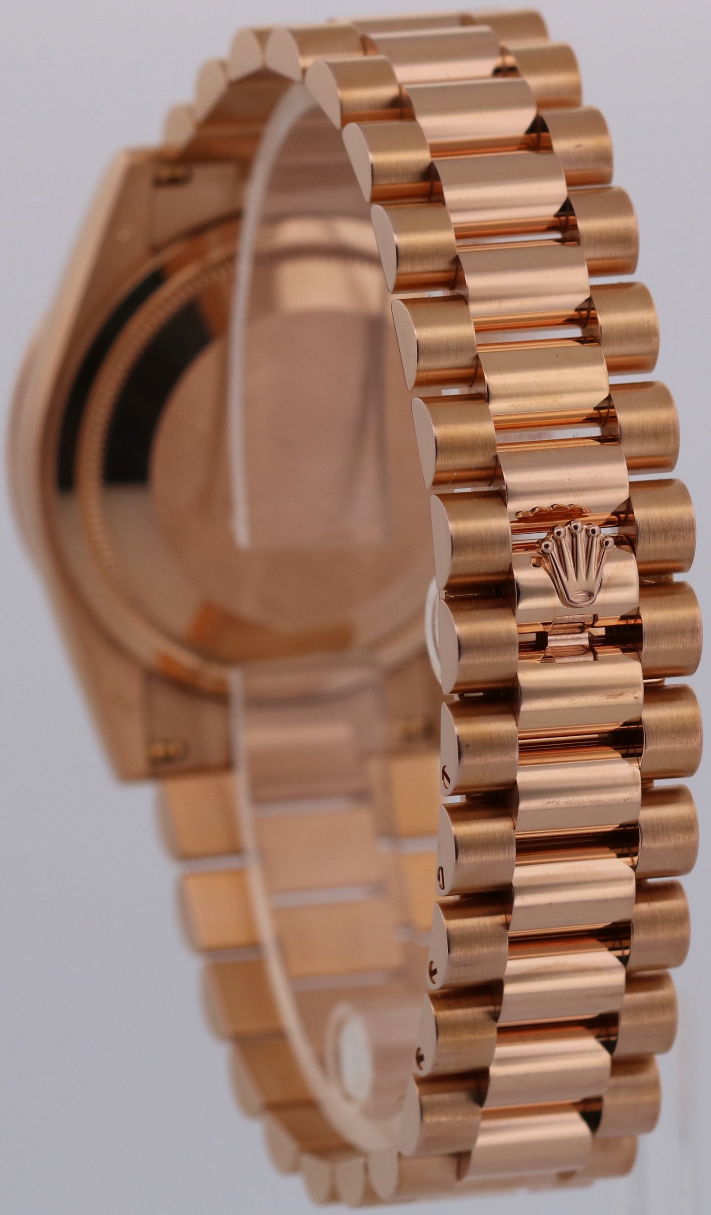 2018 PAPERS Rolex Day-Date President CHOCOLATE Brown 18K Gold 36mm 118235 BOX