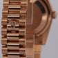 2018 PAPERS Rolex Day-Date President CHOCOLATE Brown 18K Gold 36mm 118235 BOX