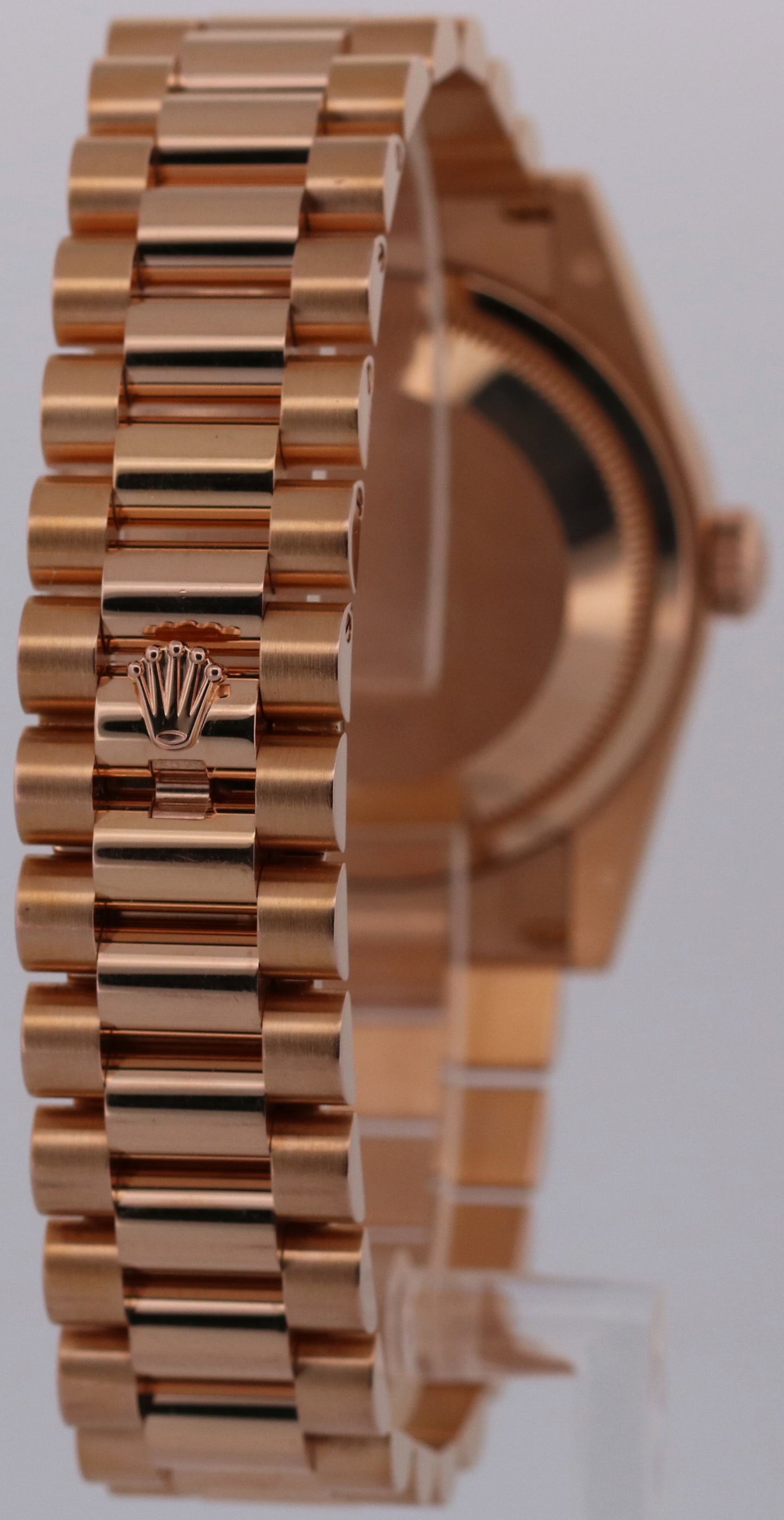 2018 PAPERS Rolex Day-Date President CHOCOLATE Brown 18K Gold 36mm 118235 BOX